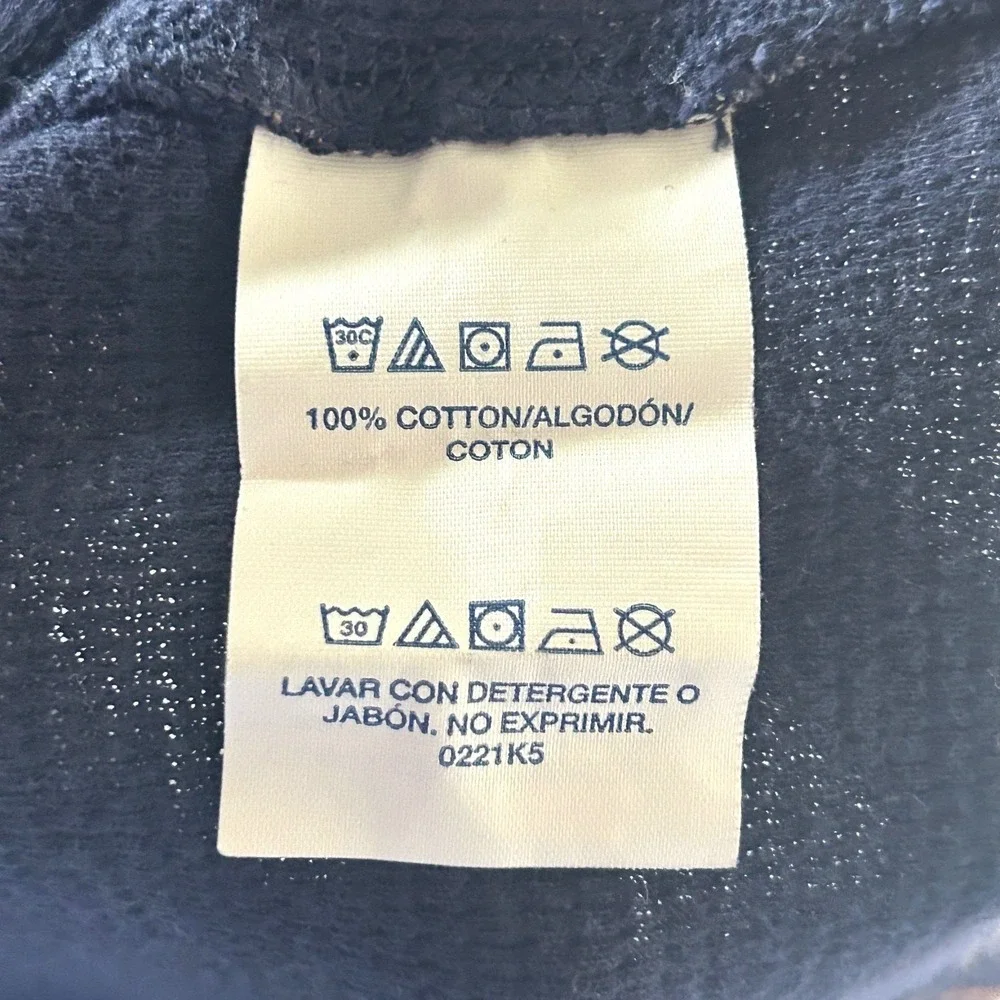 Polo Ralph Lauren Henley Shirt Mens M 100% Cotton Waffle Knit Preppy Blue Medium